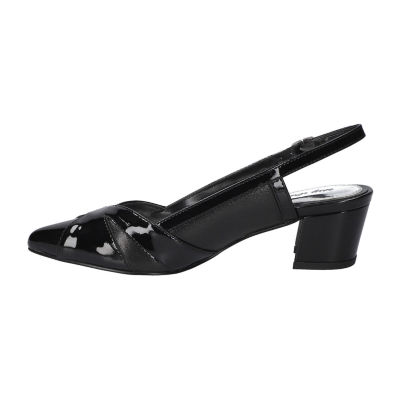 Easy Street Avena Womens Round Closed Toe Block Heel Pumps