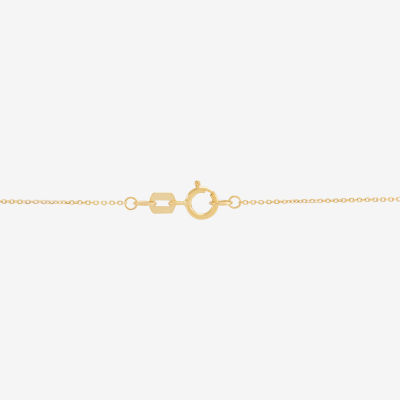 Womens 10K Gold Star Pendant Necklace