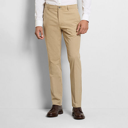 Van Heusen Mens Regular Fit Flat Front Pant, 36 30, Beige