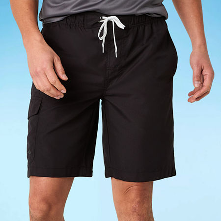 St. John's Bay Mens Drawstring Waist Swim Trunks, Xx-large, Black