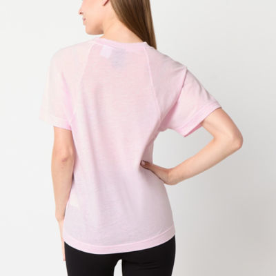 adidas Womens Crew Neck Short Sleeve Active T-Shirt