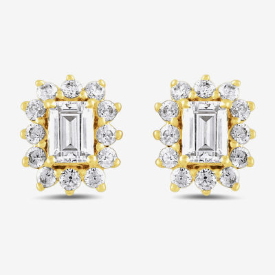 1/2 CT. T.W. Lab Grown White Diamond 10K Gold 7mm Stud Earrings