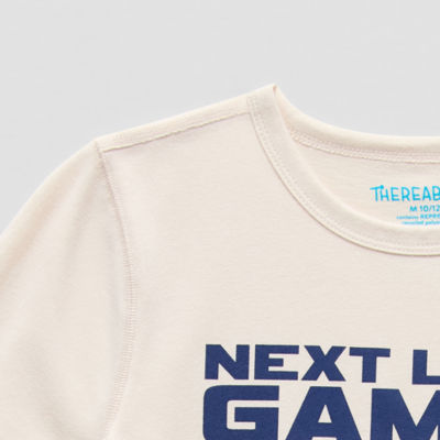 Thereabouts Little & Big Kid Boys Bodysuit Closure Easy-on + Easy-off Adaptive Crew Neck Short Sleeve Bodysuit