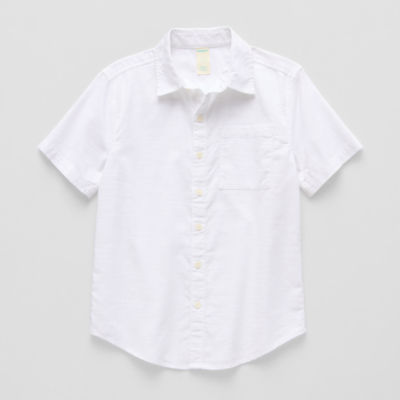 Thereabouts Little & Big Boys Short Sleeve Button-Down Shirt