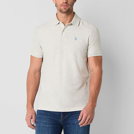 U.S. Polo Assn. Ultimate Pique Mens Classic Fit Short Sleeve Polo Shirt, Xx-large, Beige