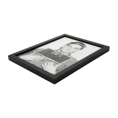 Elvis Presley Elvis Presley Mugshot Black Wooden Framed Print