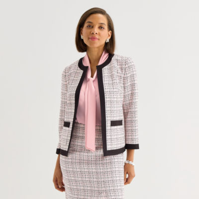 Black Label by Evan-Picone Womens Classic Fit Suit Jacket