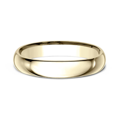 Womens 18K Yellow Gold 4MM Comfort-Fit Wedding Band