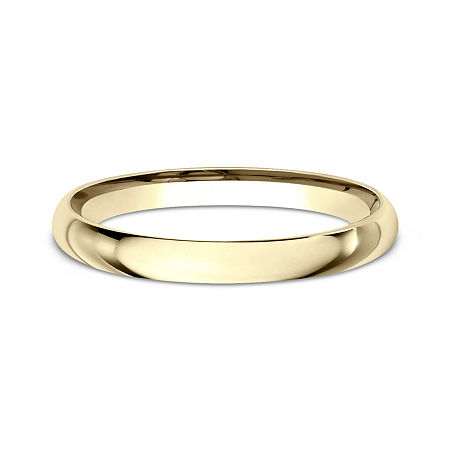 Womens 10K Yellow Gold 2MM Comfort-Fit Wedding Band, 8, Yellow