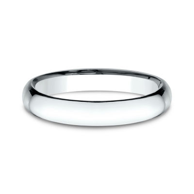 Womens 14K White Gold 3MM Light Comfort-Fit Wedding Band