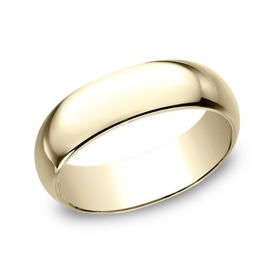Mens 7MM 10K Gold Wedding Band