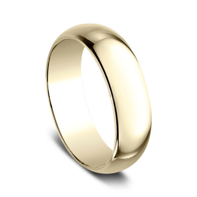 Mens 7MM 10K Gold Wedding Band