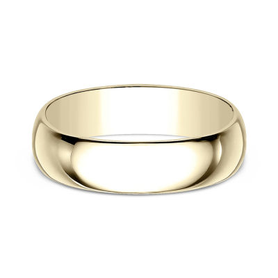 Mens 7MM 10K Gold Wedding Band