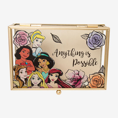 Disney Princess "Anything is Possible" Glass Jewelry Box