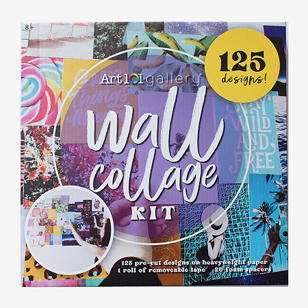 Art 101 Wall Collage Kit With 125 Unique Designs, One Size, Multiple Colors