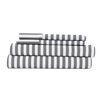 Casual Comfort™ Premium Ultra Soft Ribbon Pattern Microfiber Wrinkle Free Sheet Set