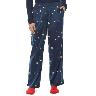 Sleep Chic Womens Petite Pajama Pants with Socks