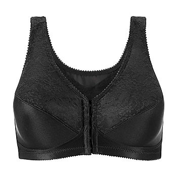 Eleady Women Posture Bras Front Closure Bras with Back Support Full  Coverage Wireless Tops Adjustable Posture Corrector(Black X-Large)