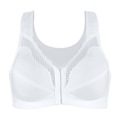 Exquisite Form® Women's FULLY Wireless Cotton Back & Posture Support Bra with Front Closure & Lace- 5100531