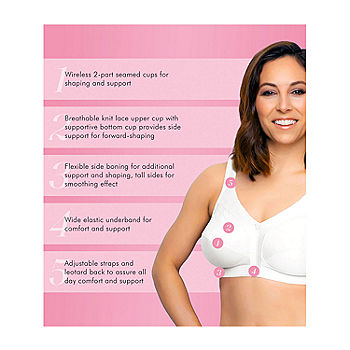 EXQUISITE FORM 5100514 Fully Soft Cup Wireless Full-Coverage Bra
