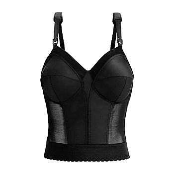 OO  Exquisite Form Exquisite Form Fully Front Close Wire-Free Longline  Posture With Lace Bra - Black