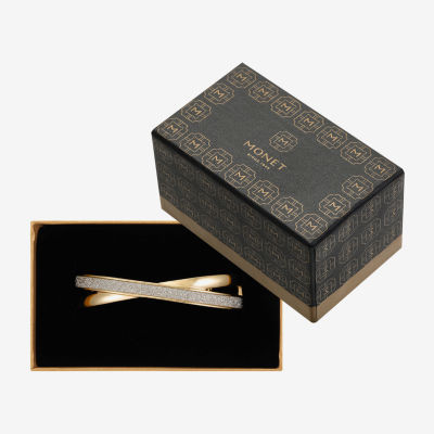 Monet Jewelry Twist Womens Rose Tone Bangle Bracelet