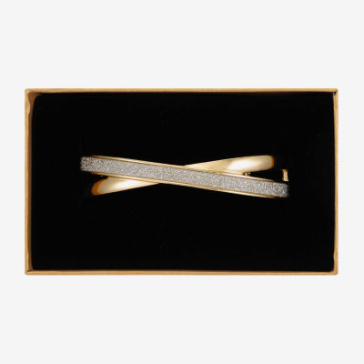 Monet Jewelry Twist Womens Rose Tone Bangle Bracelet