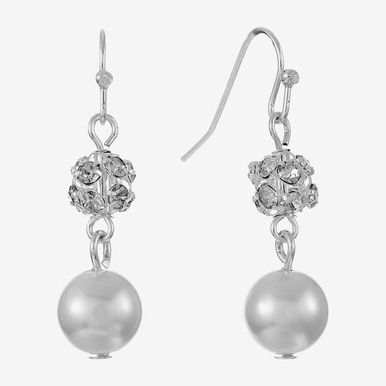 Monet Jewelry Silver Tone Drop Earrings