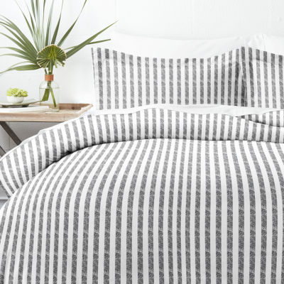 Casual Comfort Premium Ultra Soft Puffed Rugged Stripes Duvet Cover Set ...