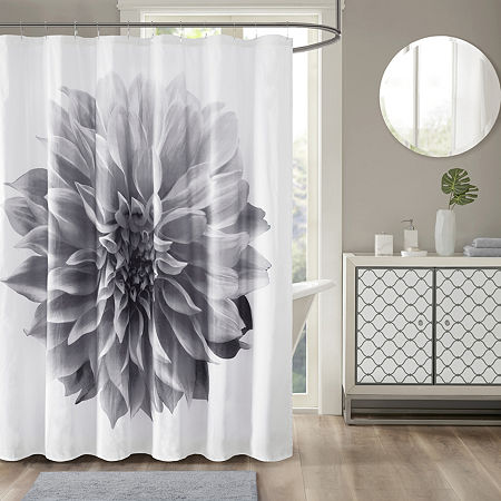 Madison Park Quinn Shower Curtain, One Size, Gray