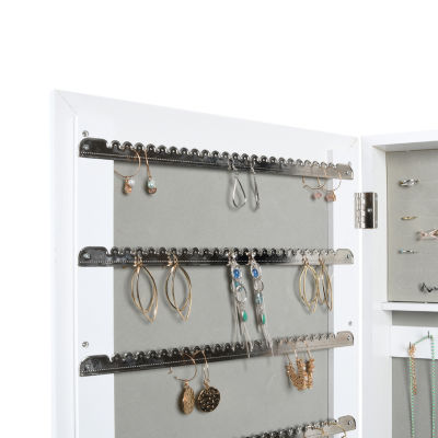 New View Mirrored Jewelry Armoire