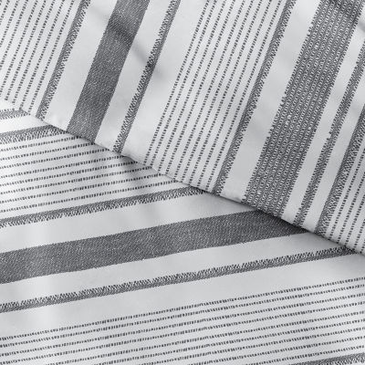 Casual Comfort Vintage Stripe Pattern Oversized Duvet Cover Set