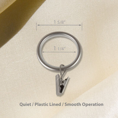 Rod Desyne 1-1/4in Noise-Canceling 10-pc. Curtain Rings