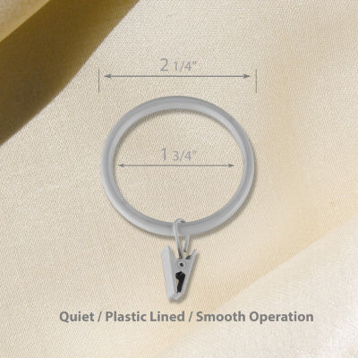 Rod Desyne 1-3/4in Noise-Canceling 10-pc. Curtain Rings