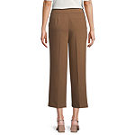 Worthington Womens Mid Rise Cropped Trouser