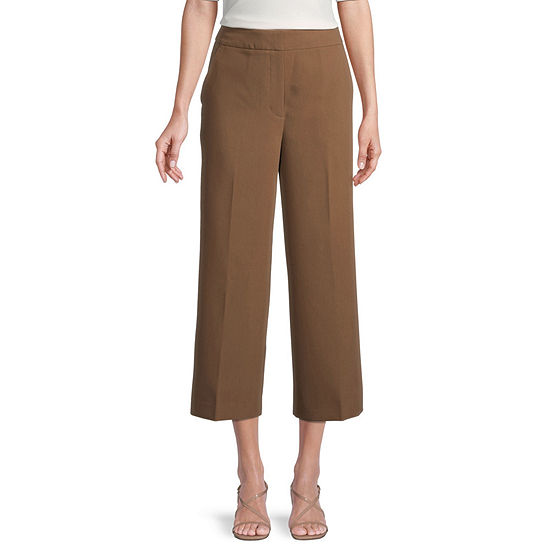 Worthington Womens Mid Rise Cropped Trouser