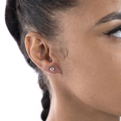 Silver Treasures Genuine Stone 2 Pair Earring Set