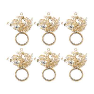 Design Imports Sparkle 6-pc. Napkin Rings