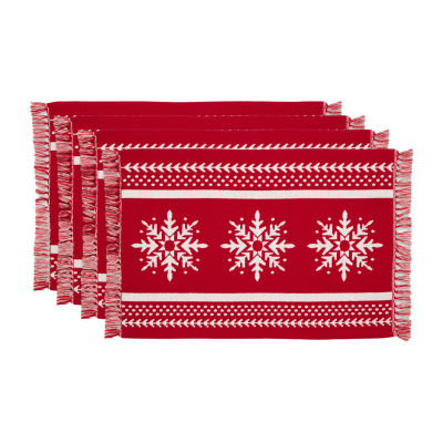 Design Imports Nordic Snowflake 4-pc. Placemats