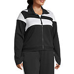 Sports Illustrated Womens Midweight Track Jacket Plus