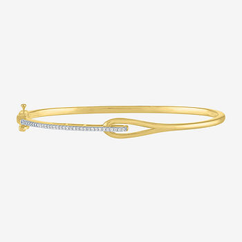 14K White Gold Bangle Bracelet - JCPenney