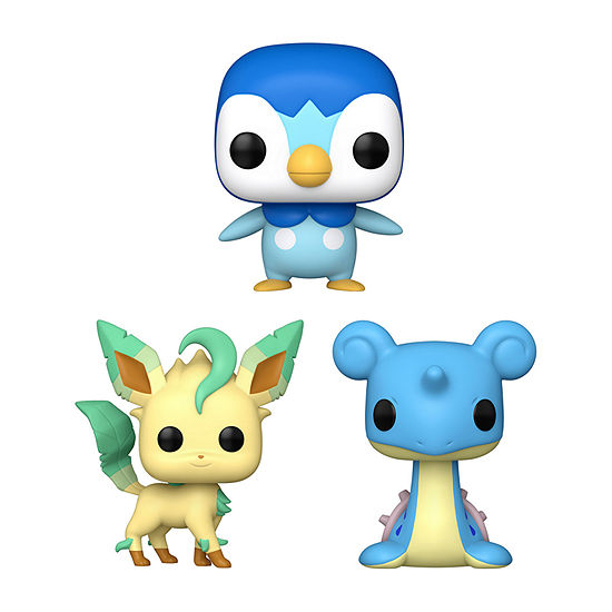 Funko Funko Pop! Games: Pokemon Collectors Set - 3 Figure Set: Piplup Lapras Leafeon