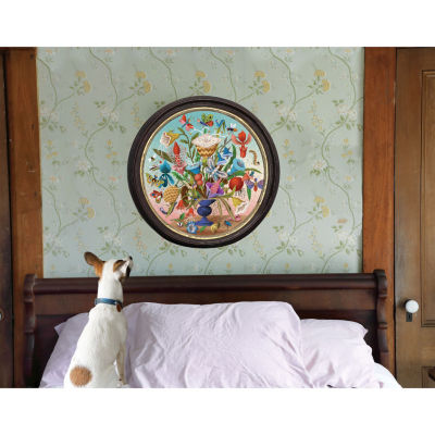 Eeboo Piece And Love Crazy Bug Bouquet 500 Piece Round Jigsaw 500-pc. Puzzle