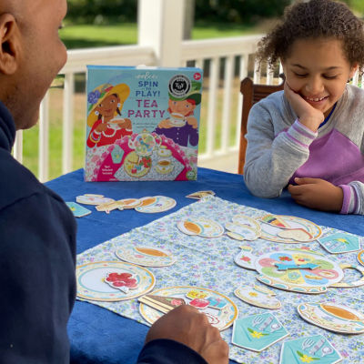 Eeboo Spin To Play Tea Party Game Play Kitchen