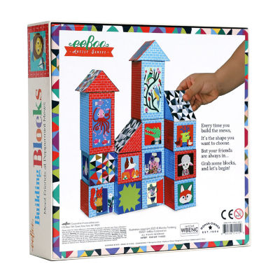 Eeboo Artist'S Series Building Blocks For Toddlers Building Blocks 16-pc.