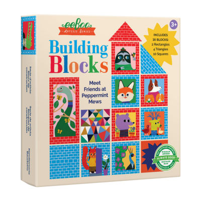 Eeboo Artist'S Series Building Blocks For Toddlers Building Blocks 16-pc.