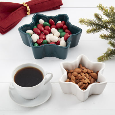 Tabletops Unlimited Winter Forest 2-pc. Stoneware Dipping Bowl