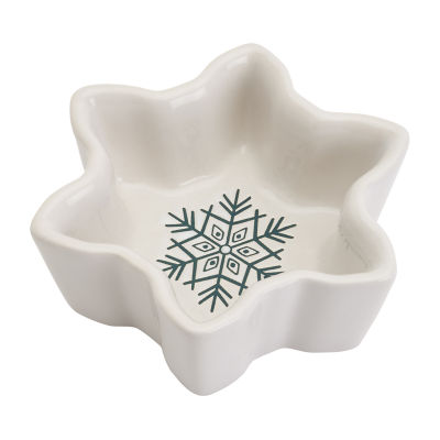 Tabletops Unlimited Winter Forest 2-pc. Stoneware Dipping Bowl