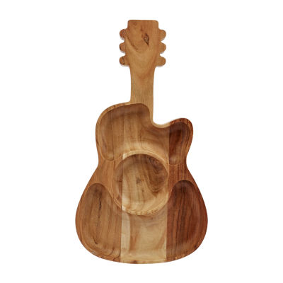 Dolly Parton Acacia Wood Guitar Serving Tray, Color Brown JCPenney