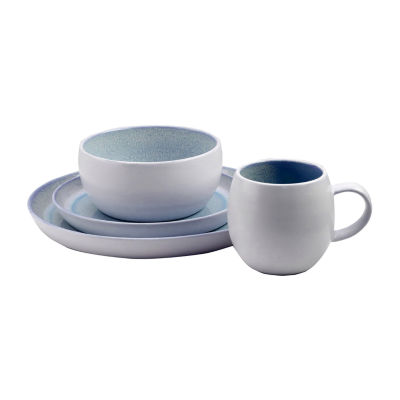 Elama Mocha 16-pc. Stoneware Dinnerware Set